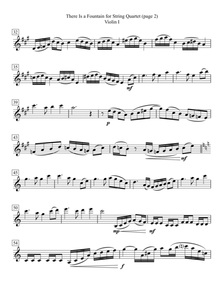 There Is A Fountain For String Quartet Page 2