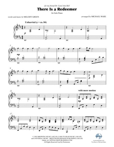 There Is A Redeemer Solo Piano Page 2