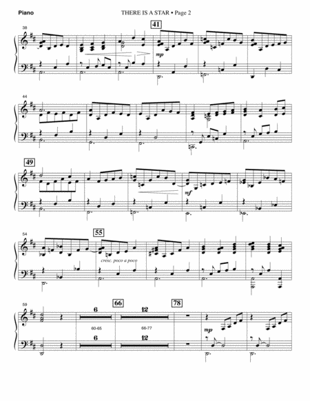 There Is A Star Piano Page 2