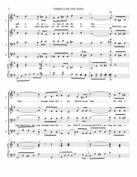 There Ll Be One Song Satb Voices Piano Accompaniment Page 2