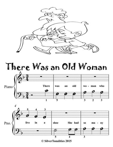 There Was An Old Woman Beginner Piano Sheet Music Page 2