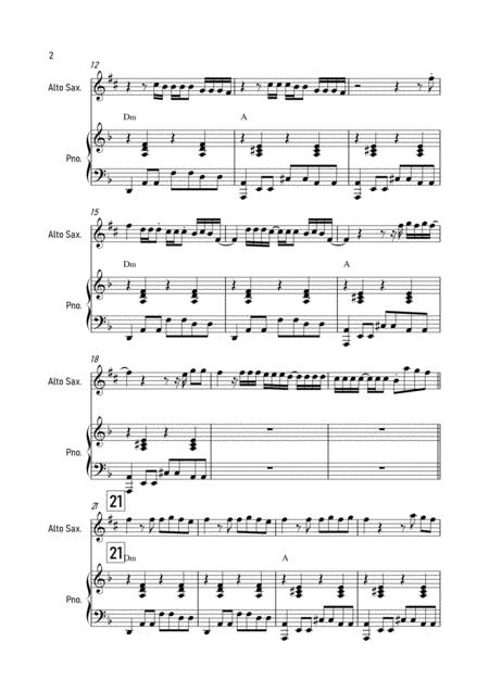 Therefore I Am Billie Eilish Alto Saxophone And Piano Page 2