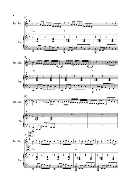 Therefore I Am Billie Eilish Tenor Saxophone And Piano Page 2