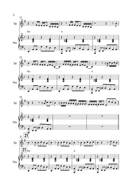 Therefore I Am Billie Eilish Trumpet And Piano Page 2