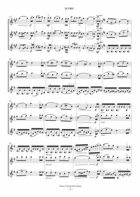 Theres A Dream That I Dream For 3 Violins Page 2