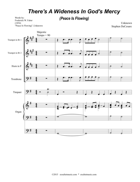 Theres A Wideness In Gods Mercy Peace Is Flowing Full Score Page 2