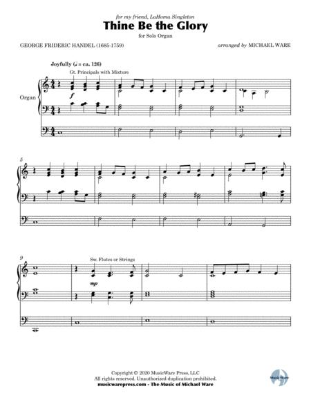 Thine Be The Glory Organ Page 2