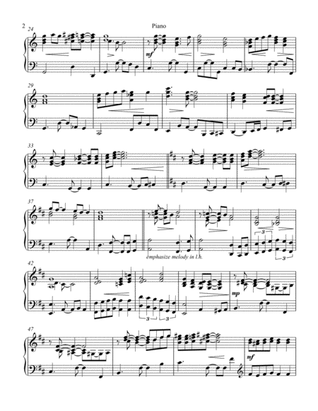 Thine Be The Glory Piano Solo And Optional Percussion Page 2