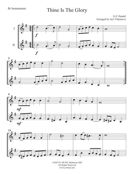 Thine Is The Glory Duet For Bb Instruments Page 2