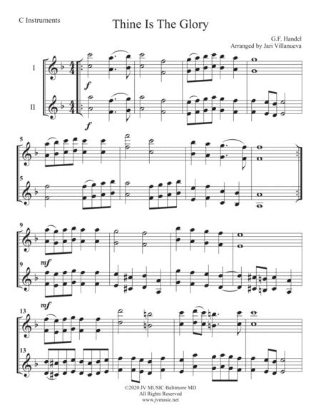 Thine Is The Glory Duet For C Instruments Page 2