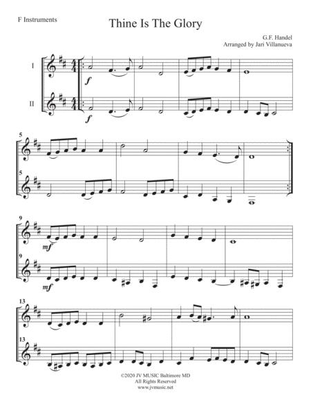 Thine Is The Glory Duet For F Instruments Page 2