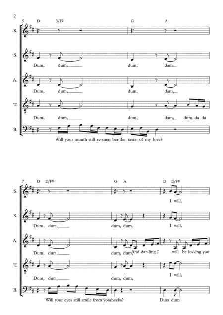 Thinking Out Loud Satb Page 2