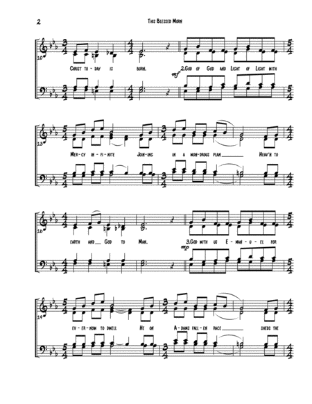 This Blessed Morn Satb Page 2