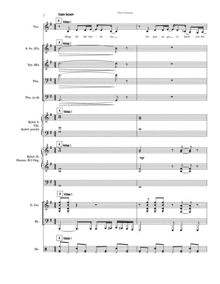 This Christmas Chicago Full Score Set Of Parts Page 2