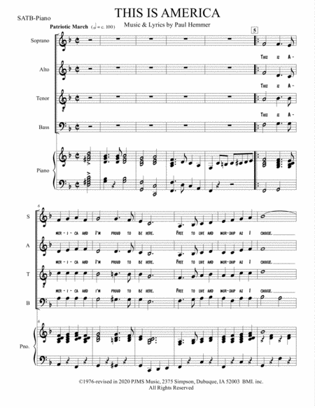 This Is America Satb Piano Page 2