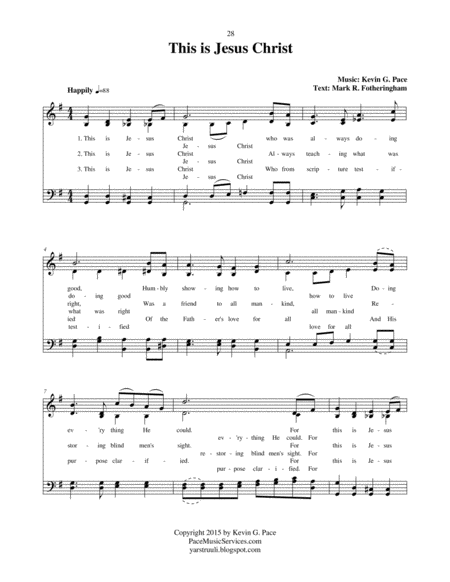 This Is Jesus Christ An Original Hymn Page 2