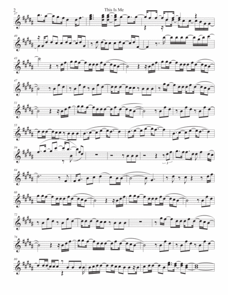 This Is Me Original Key Bari Sax Page 2