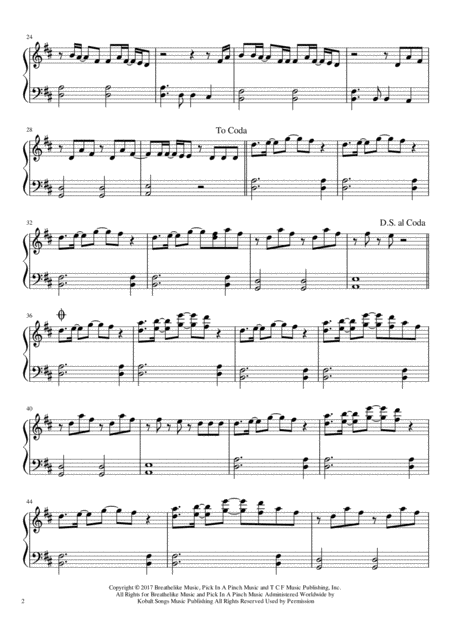 This Is Me The Greatest Showman Easy Piano Page 2