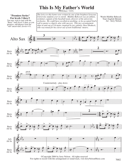This Is My Fathers World Arrangements Level 3 5 For Cello Written Acc Hymns Page 2