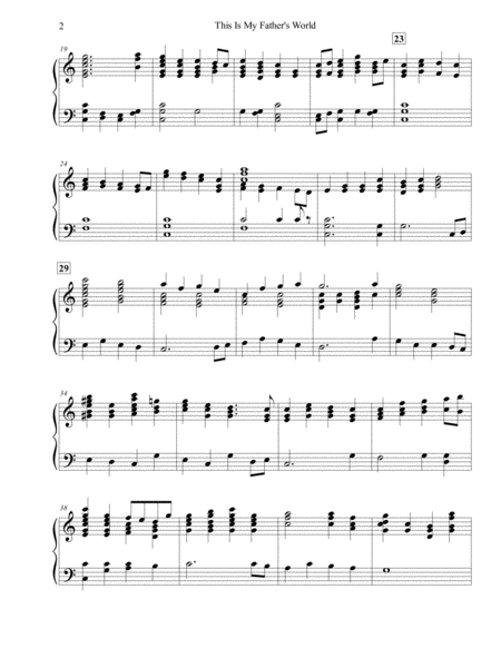 This Is My Fathers World For Handbells Page 2