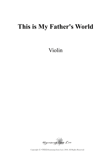 This Is My Fathers World Trio Violin Cello P No Page 2