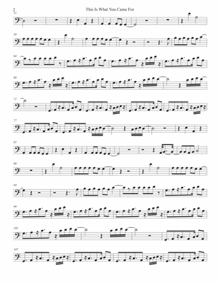 This Is What You Came For Easy Key Of C Trombone Page 2