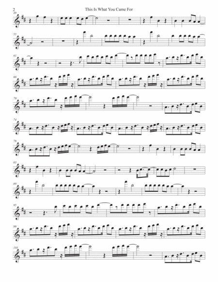 This Is What You Came For Original Key Clarinet Page 2