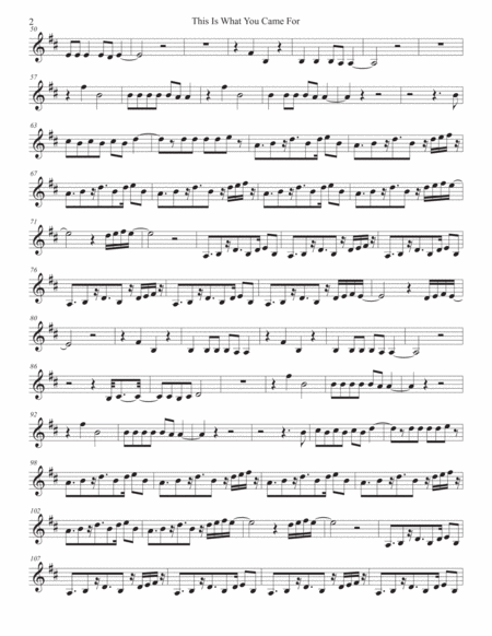 This Is What You Came For Original Key Trumpet Page 2