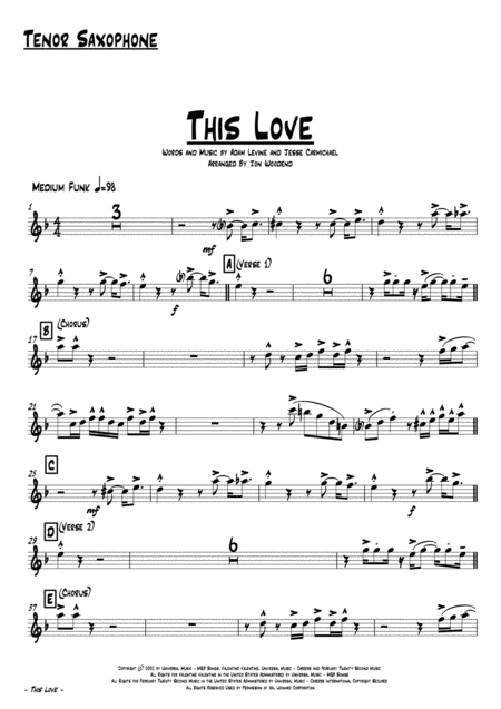 This Love 7 Piece Horn Chart Page 2