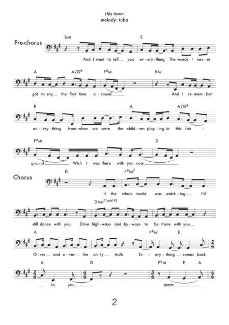 This Town Trio For Tuba Guitar Piano Page 2