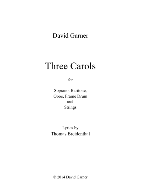 Three Carols Score And Parts Page 2