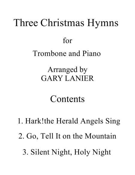 Three Christmas Hymns Duets For Trombone Piano Page 2