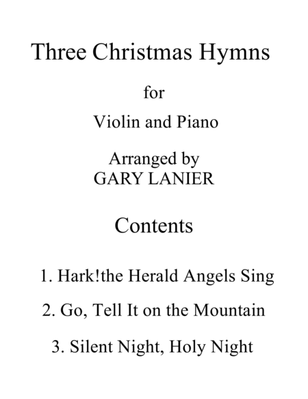 Three Christmas Hymns Duets For Violin Piano Page 2