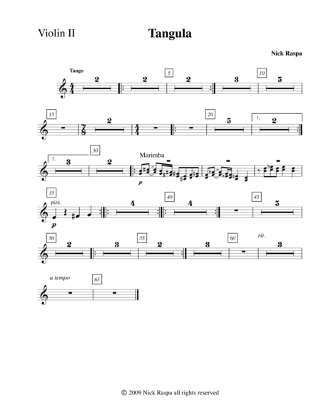 Three Dances For Halloween Violin 2 Part Page 2