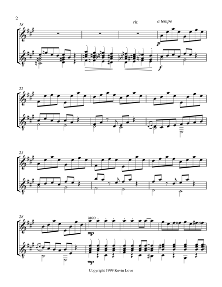 Three Entertainments For Violin And Guitar Top Hat Score And Parts Page 2