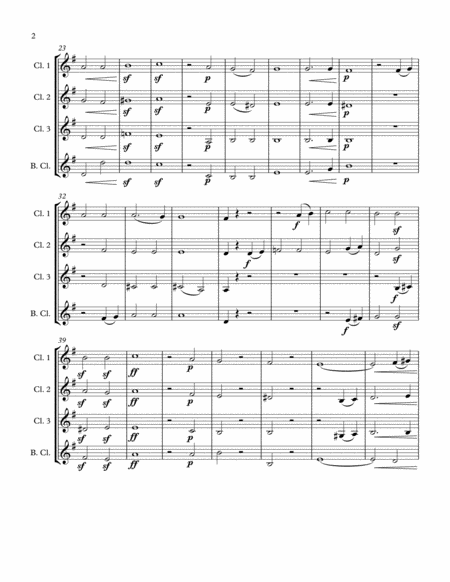 Three Equali For Clarinet Quartet Page 2