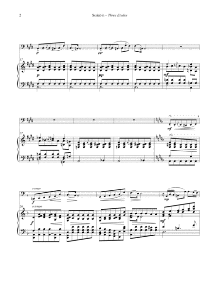 Three Etudes For Tuba Or Bass Trombone And Piano Page 2