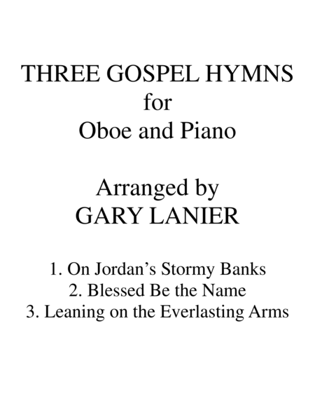 Three Gospel Hymns Duets Oboe Piano Page 2