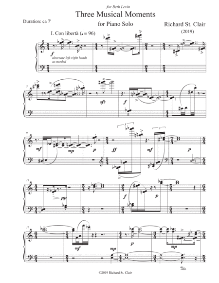 Three Musical Moments For Solo Piano 2019 Page 2