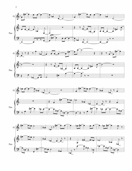 Three Pieces For Flute And Piano Page 2