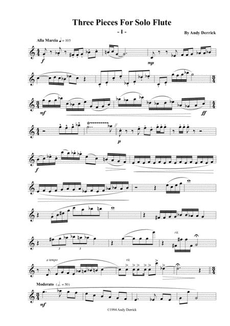 Three Pieces For Flute Page 2