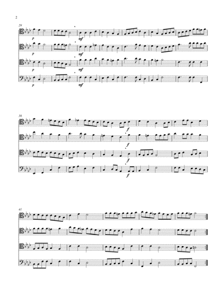 Three Renaissance Chansons For Trombone Quartet Page 2