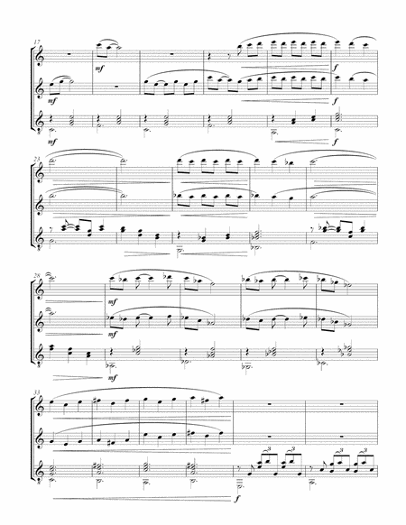 Three Sketches For Flute Oboe And Guitar Score And Parts Page 2