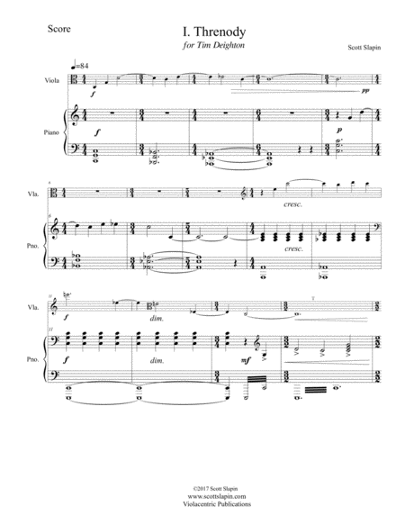 Threnody And Reverie For Viola And Piano Page 2