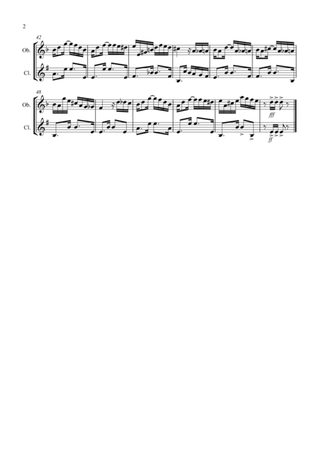 Tico Tico For Oboe And Clarinet Duet Page 2