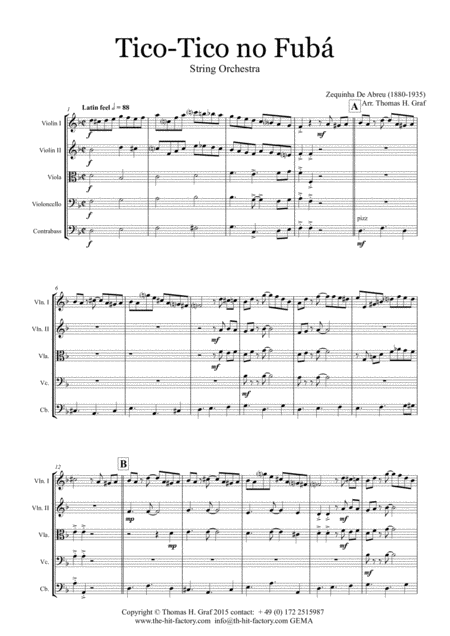 Tico Tico No Fub Choro String Orchestra Page 2