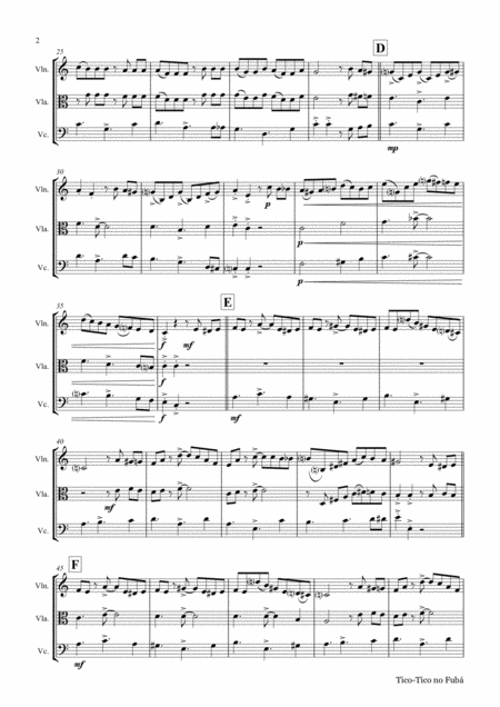 Tico Tico No Fub Choro String Trio Page 2