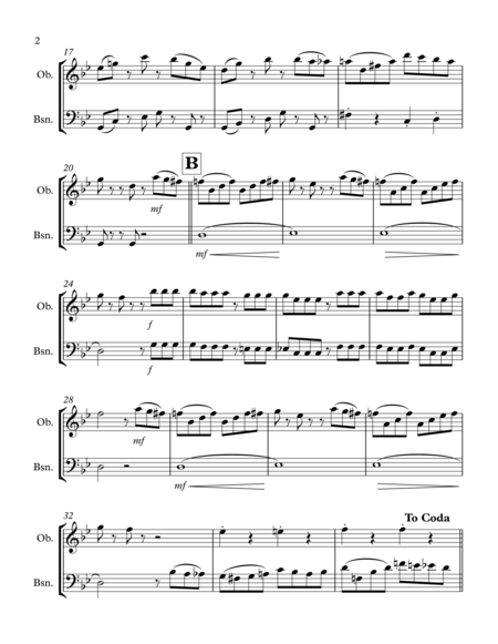 Tico Tico No Fuba Oboe Bassoon Duet Page 2