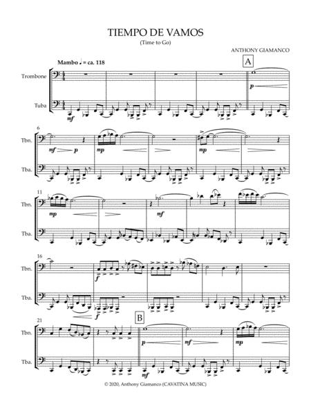 Tiempo De Vamos Trombone And Tuba Duet Page 2