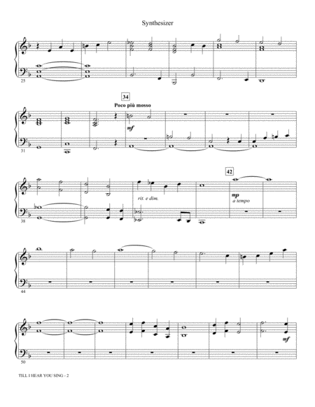 Till I Hear You Sing From Love Never Dies Arr Mac Huff Keyboard Synthesizer Page 2